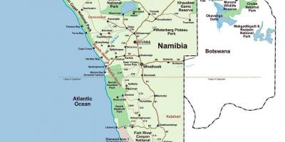 Na karti Namibiji